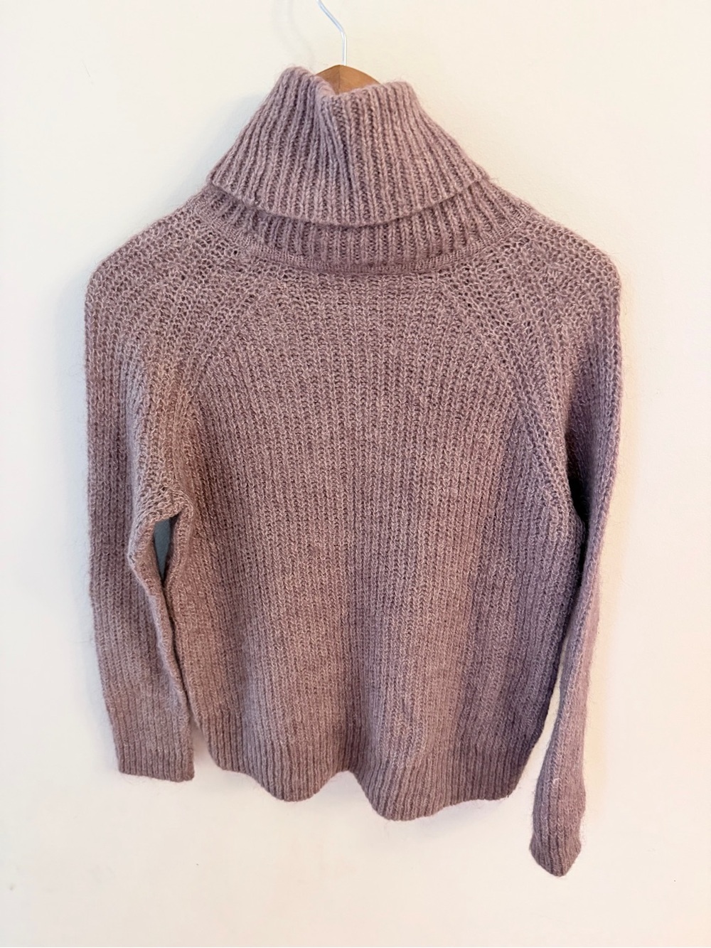 Aritzia mohair blend Turtleneck Sweater - Dusty Mauve
